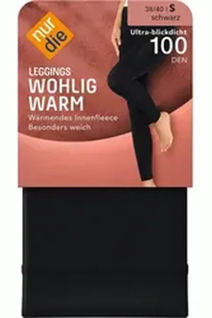 Nur Die Leggings Wohlig-Warm schwarz 38-40