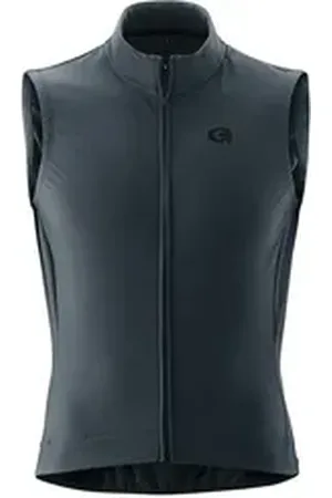 Gonso Funktionsweste Road Vest Therm M Herren Weste mit Rückentasche, atmungsaktive Radweste, Tight Fit grau XXXL