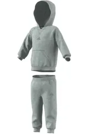 adidas Performance Trainingsanzug Baby Jogginganzug In B Hood Fleece Track Suit grau 62