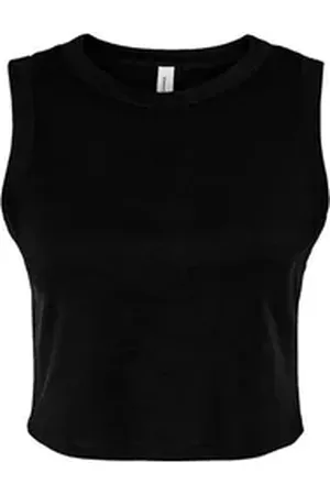 Bella + Canvas Tanktop Women ́s Micro Rib Muscle Crop Tank Damen Top M