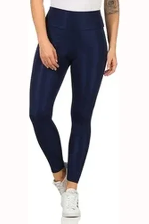 rock creek Leggings Damen Leggings mit breitem Bündchen D-463 blau M