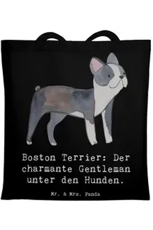 Mr. & Mrs. Panda Tragetasche Boston Terrier Gentleman - Schwarz - Geschenk, eleganter Hund, tieris (1-tlg) schwarz