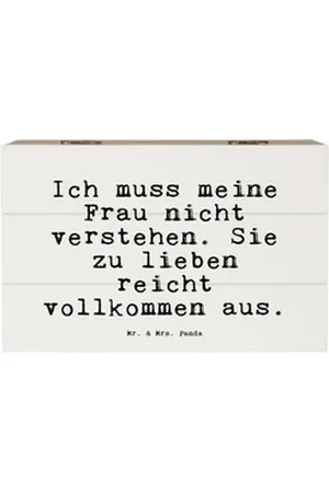 Mr. & Mrs. Panda Dekokiste Ich muss meine Frau... - Weiß - Geschenk, Ehefrau, Geschenk Frau, Sch (1 St) weiß