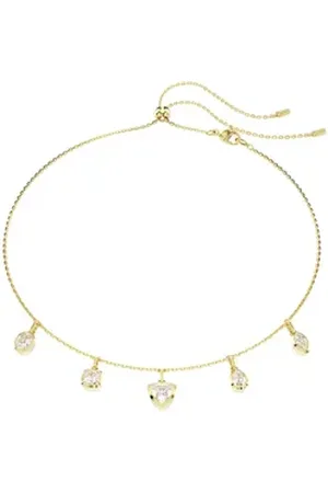 Swarovski Kette mit Anhänger Schmuck Geschenk Imber Halskette, 5705463, mit ® Zirkonia (synth) gelb|goldfarben