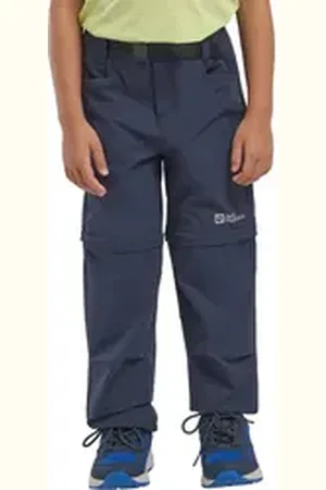Jack Wolfskin Zip-off-Hose ACTIVE ZIP OFF PANTS K blau 140
