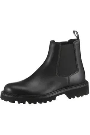 HUGO BOSS Julyo_Cheb Chelseaboots, Schlupfboots, Stiefelette, Klassikboots mit Stretcheinsätze schwarz 44 EU