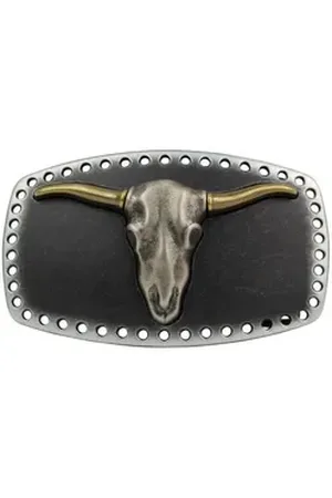 BELTINGER Gürtelschnalle Boss Bull 4,0 cm - Buckle Gürtelschließe Reitaccessoires 40mm - für Re (1-St) schwarz