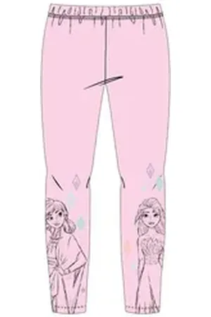 Disney Frozen Leggings Elsa Leggings für Mädchen – grau & violett, Größen 104–134 lila 110