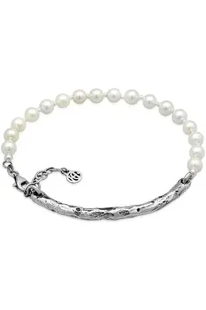 Haze & Glory Silberarmband Perlenarmband Armreif Elegant 925 Silber silberfarben