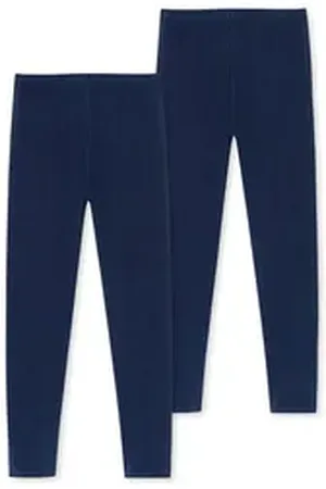 Schiesser Lange Unterhose Thermo (2-St) long john unterwäsche blau 164