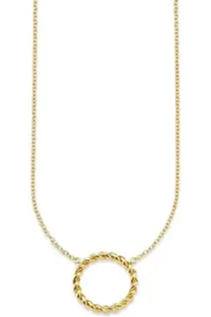 Bruno Banani Kette mit Anhänger Schmuck Geschenk Silber 925 Halsschmuck Halskette Ankerkette gelb|goldfarben