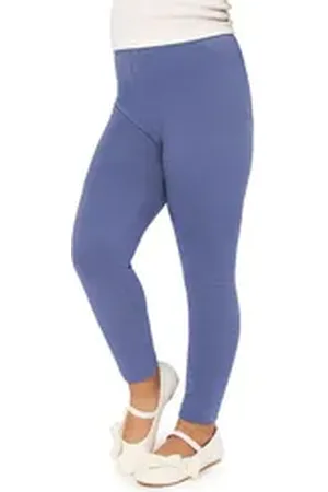 Merry Style Leggings Mädchen Lange Hose Freizeithose mit weitem Bein MS10-130 (1-tlg) elastischer Bund blau 140