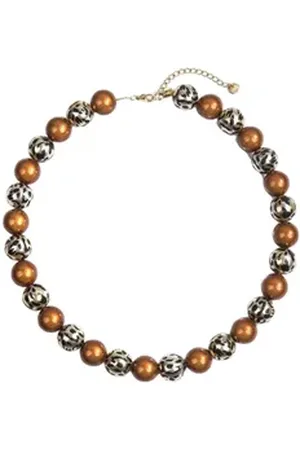 Adel Bags Perlenkette Magic Perlenkette aus 14 mm Perlen, Verschiedene Leopard Muster