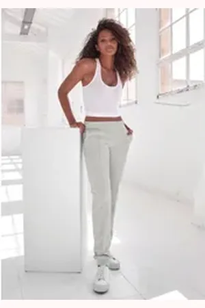 H.I.S H.I.S Relaxhose mit Piping vorn, Loungeanzug grau 32/34