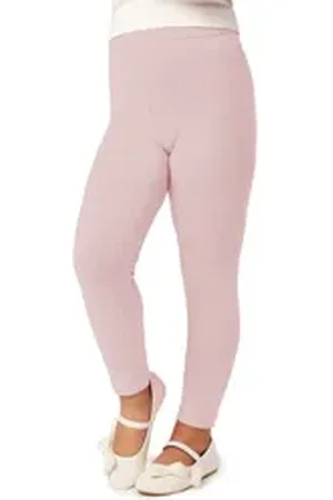 Merry Style Leggings Mädchen Lange Hose Freizeithose mit weitem Bein MS10-130 (1-tlg) elastischer Bund rosa 116
