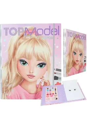 Depesche Malvorlage TOPModel Make Up Creative Studio Mappe Malbuch mit MakeUp bunt|lila
