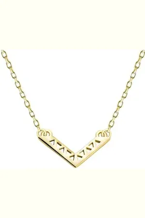 Sofia Milani Kette mit Anhänger Dreieck, 925 Silber Damen Schmuck - N0455 silberfarben