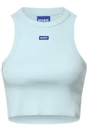 Hugo Blue Crop-Top Baby Tank_B blau L
