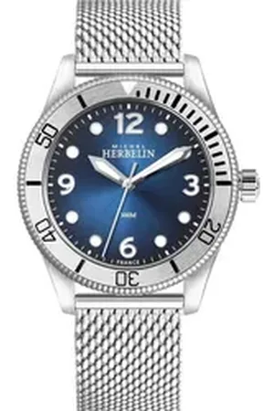 Michel Herbelin Quarzuhr Herren Uhr 12260/AN15B Newport Trophy Edelstahl Quarz, (1-tlg)