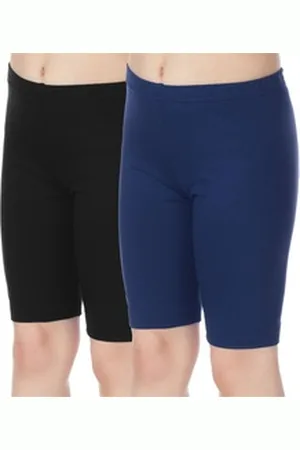 Merry Style Leggings Mädchen Kurze Leggings aus Viskose MS10-132 2-Pack (2-tlg) elastischer Bund blau|schwarz 110