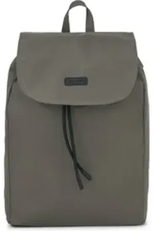 Expatrié Rucksack CLARA Rucksack Damen Tagesrucksack, Anti Diebstahl Seitenfach, Nylon, Wasserabweisend braun|grau OneSize | 11 cm x 35 cm x 26 cm