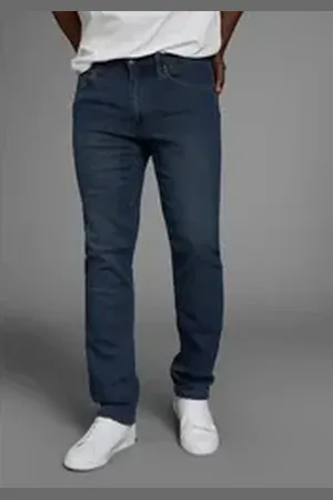 ARIZONA Straight-Jeans gerade Beinform, dezente Used-Waschung, niedrige Leibhöhe blau 32
