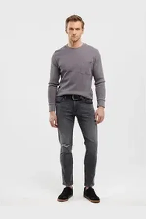 Big Star Skinny-fit-Jeans JEFFRAY CROPPED niedrige Leibhöhe grau 34