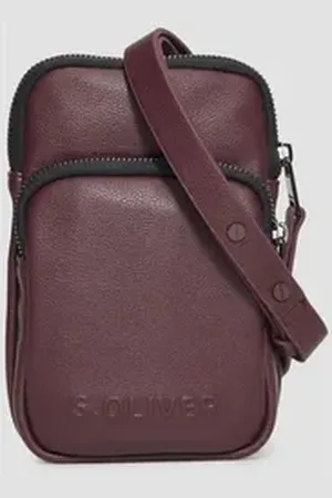 QS by s.Oliver Tragetasche Handytasche in Leder-Optik, Logo