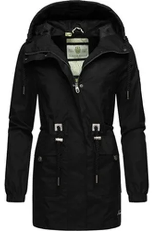 Navahoo Outdoorjacke Neophee Damen Übergangs Parka aus recycelten Materialien schwarz XXL (44)