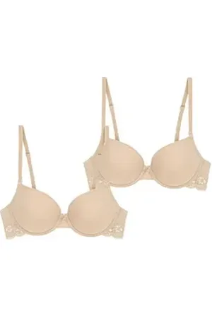 Triumph Push-up-BH Lovely Micro (2-tlg) Damen Frauen Mädchen beige 80