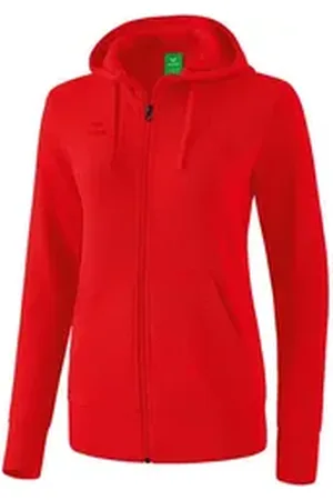 Erima Trainingsjacke Basic Kapuzenjacke Damen Kapuzenjacken Damen Kapuze_Kordelzug rot 36