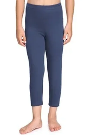 Merry Style Leggings Mädchen Caprihose 3/4 Hosen aus Baumwolle MS10-226 (1-tlg) bequem, elastischer Bund blau 158