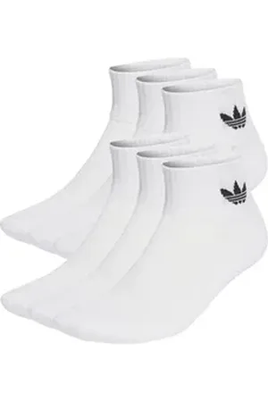 adidas Originals Freizeitsocken Originals Mid Ankle 6er Pack Socken Weiß Baumwolle weiß L (43-45)