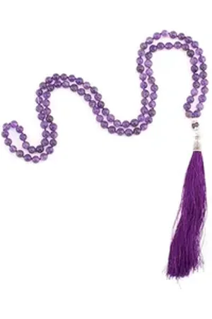 BODHI Perlenarmband Mala mit Amethyst, 108 Perlen
