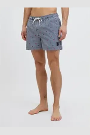 JACK & JONES Badeshorts JPSTMAUI JJSWIM MINI STRIPE AKM SN blau XL