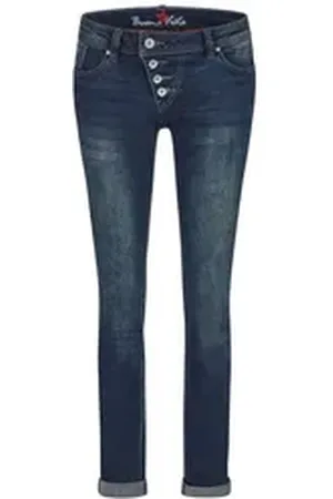 Buena Vista 5-Pocket-Jeans – Damen Jeans im Regular Fit blau XS