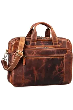 STILORD Aktentasche "Nelson" Businesstasche Herren Leder