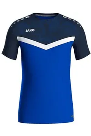 Jako T-Shirt Iconic T-Shirt Kids Kurzarm-Shirts Kinder Polyester blau 164