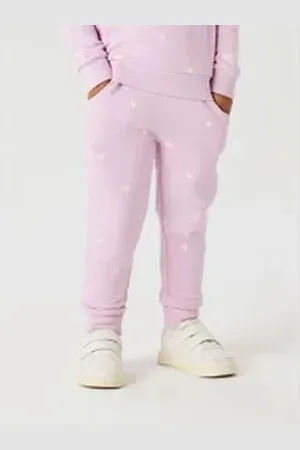 NAME IT Sweathose NMFValba (1-tlg) Drapiert/gerafft rosa 116