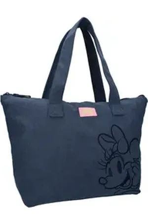 Disney Shopper Tasche – weicher Rippstoff & praktischer Stauraum blau