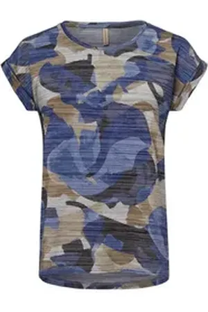 soyaconcept T-Shirt SC-Galina beige|blau S