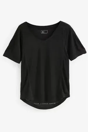 Next Funktionsshirt Active Sports Kurzarmtop mit V-Ausschnitt (1-tlg) schwarz M