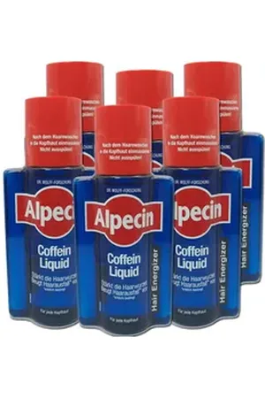 A.P.C. Haarpflege-Set Coffein Liquid Anti-Haarausfall Tonic, 6 x 200ml, 6-tlg., Vermeidung von Haarverlust Unterstützung des Haarwachstums