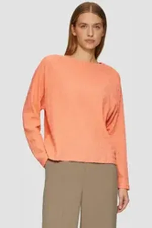QS by s.Oliver Langarmshirt Strukturiertes Jersey-Shirt mit Raglan-Ärmeln 34