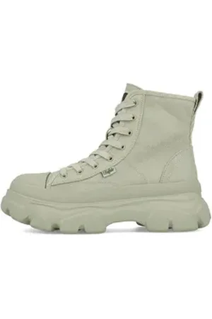 Buffalo Cade Lace Up Hi Damen Organic Cotton Sage Green EUR 42 Ankleboots grün 42 EU