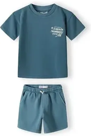 Minoti Sweatanzug Set T-Shirt und Sweatshorts (3y-14y) grün 152-158cm