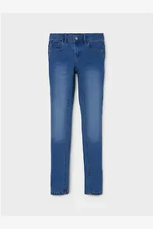 NAME IT Regular-fit-Jeans Skinny Jeans Denim Hose NKFPOLLY NKFPOLLY SKINNY JEANS 1262-TA NOOS blau 146