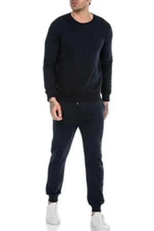 Redbridge Jogginganzug Red Bridge Herren Jogginganzug Set Sweatshirt Hose Premium Basic (Spar-Set, 2-tlg), Premium Qualität, gemütlich, vielseitig blau XXL
