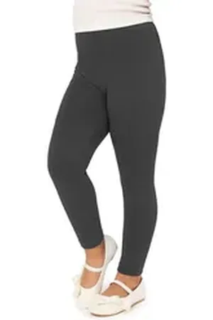 Merry Style Leggings Mädchen Lange Hose Freizeithose mit weitem Bein MS10-130 (1-tlg) elastischer Bund grau 110
