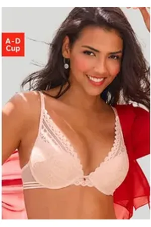 QS by s.Oliver Push-up-BH Milene im edlen High-Apex Look mit graphischer Jacquardspitze, sexy Dessous rosa 70